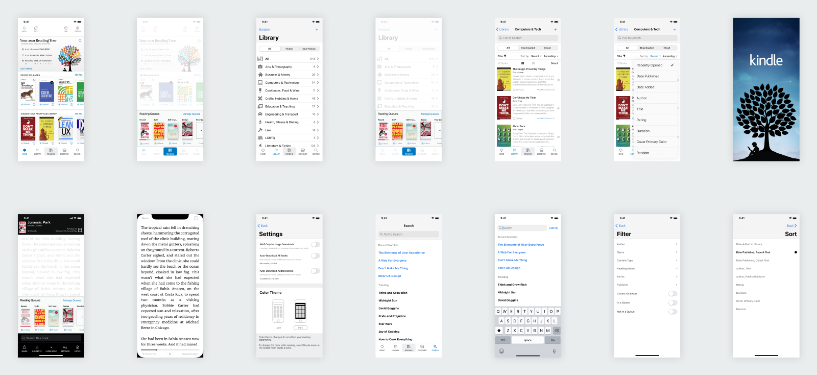 Final hi-fidelity concept screens