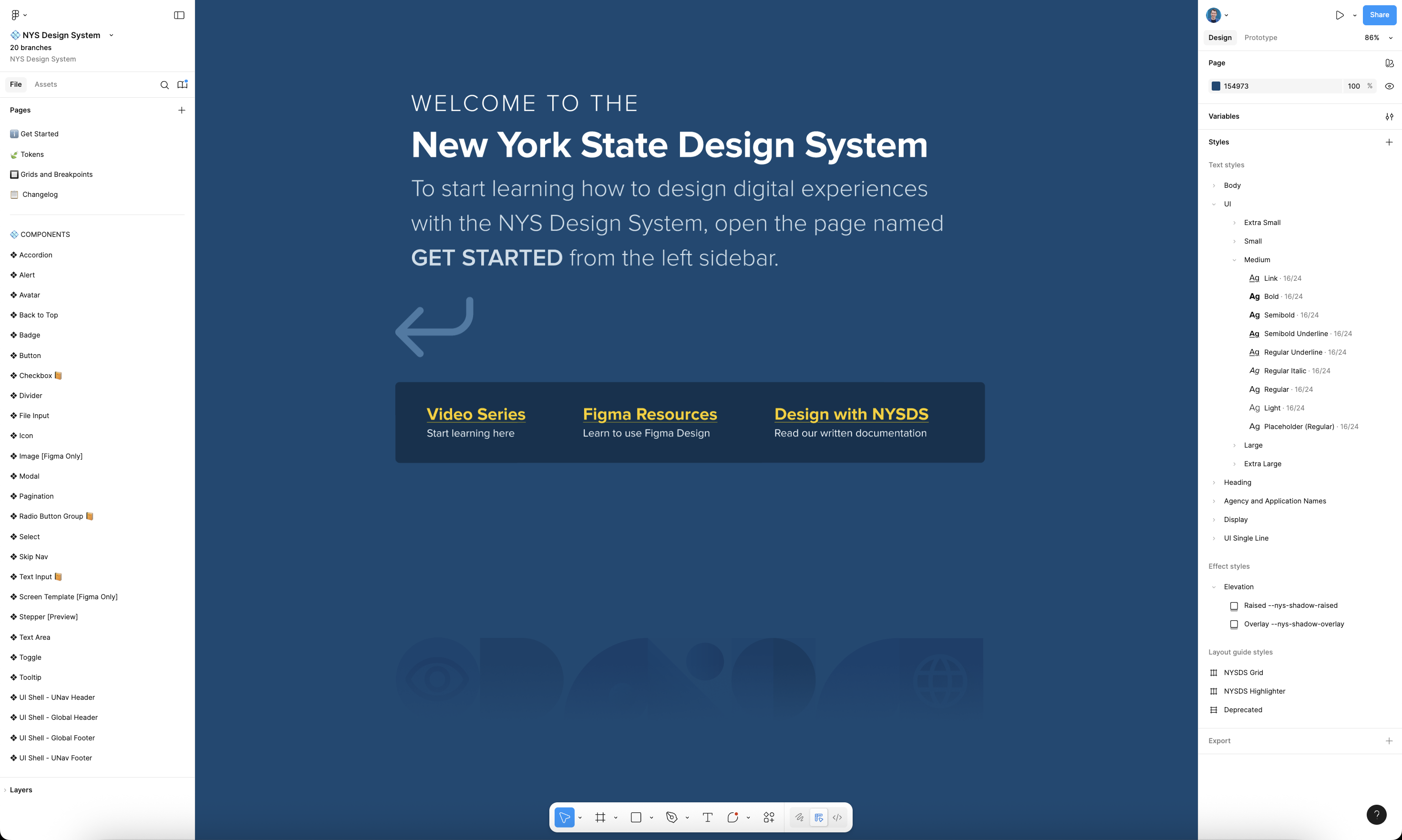 New York State Design System Figma community file