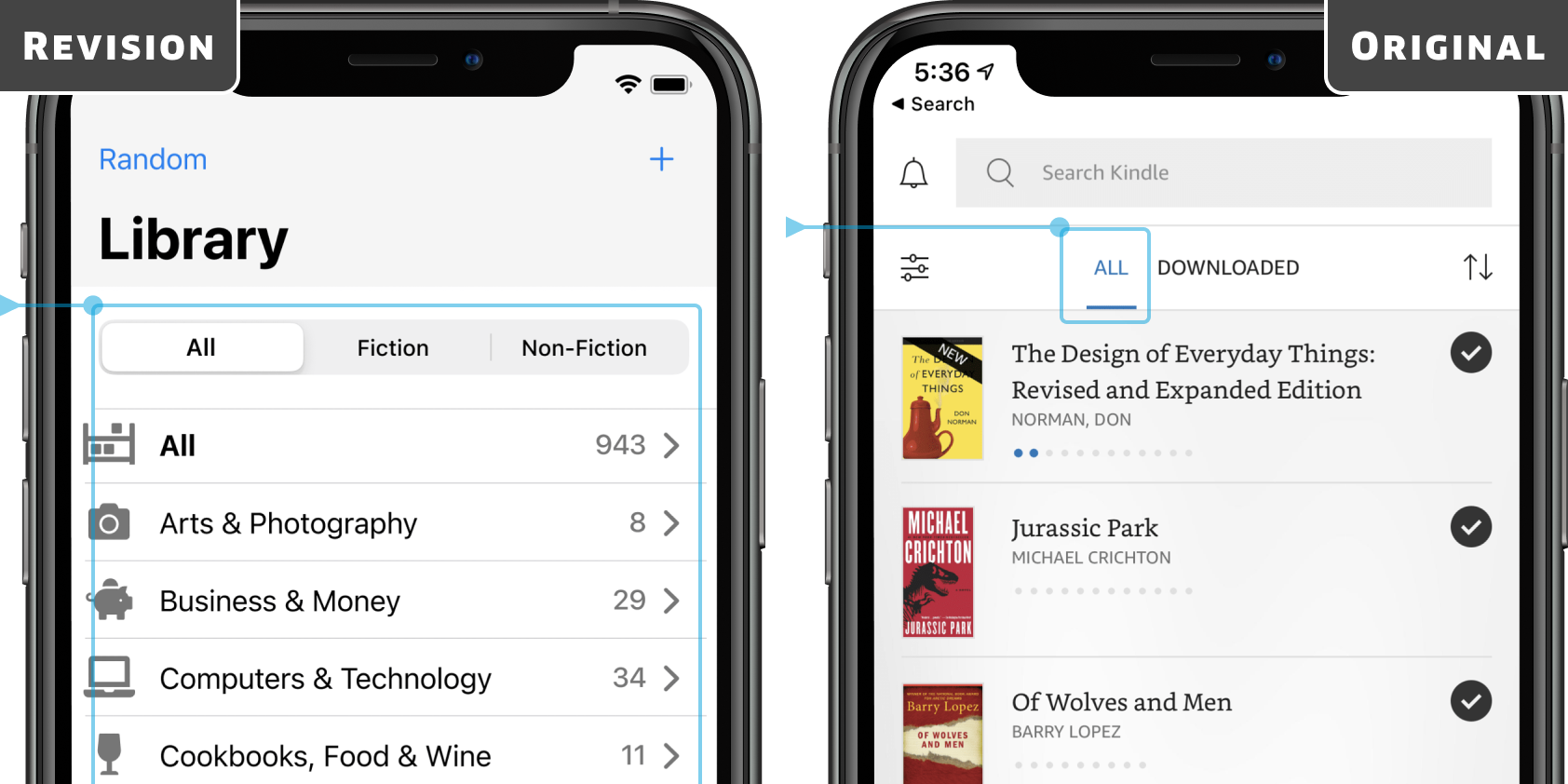 Automatic organization by category