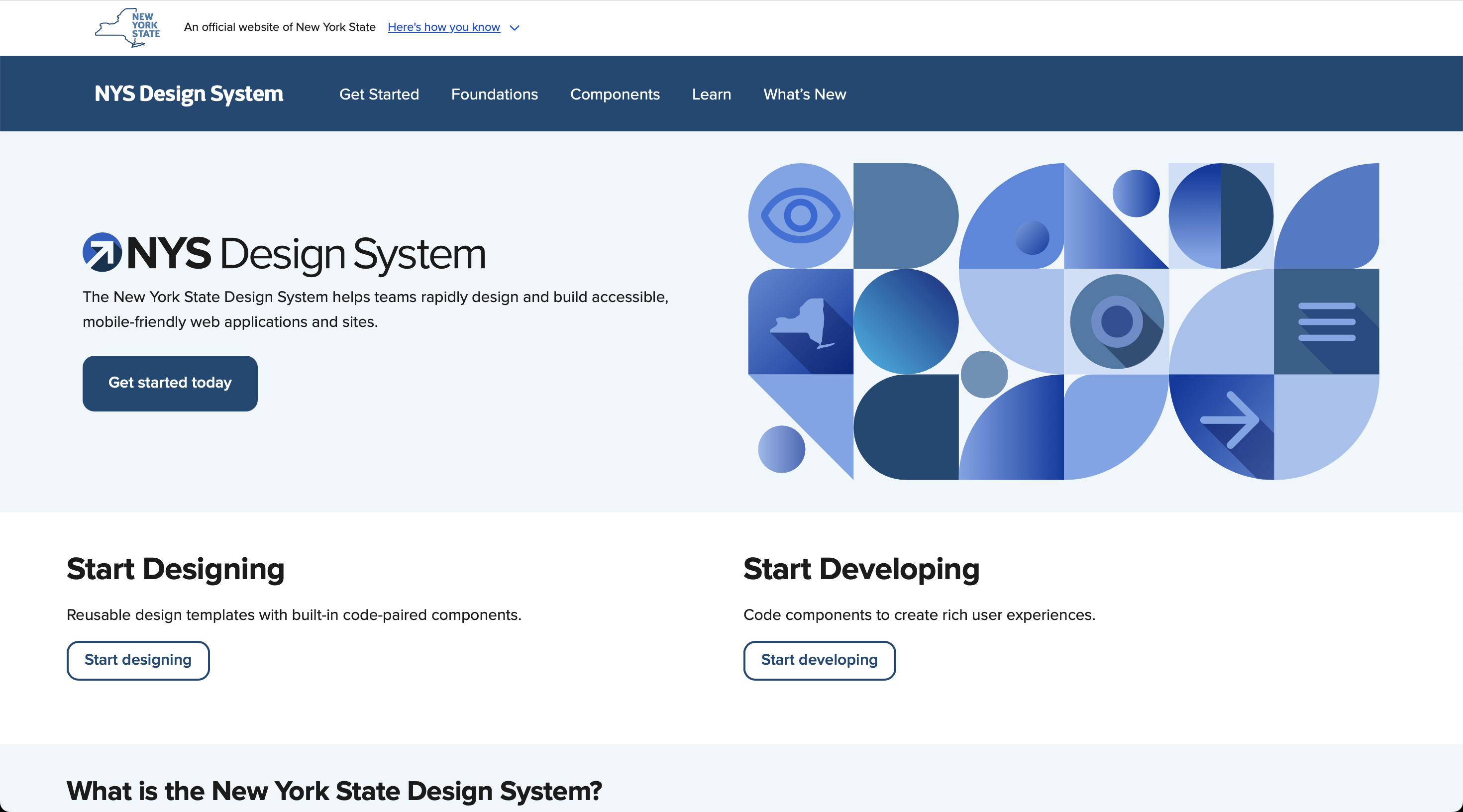 NYS Design System documentation reference site