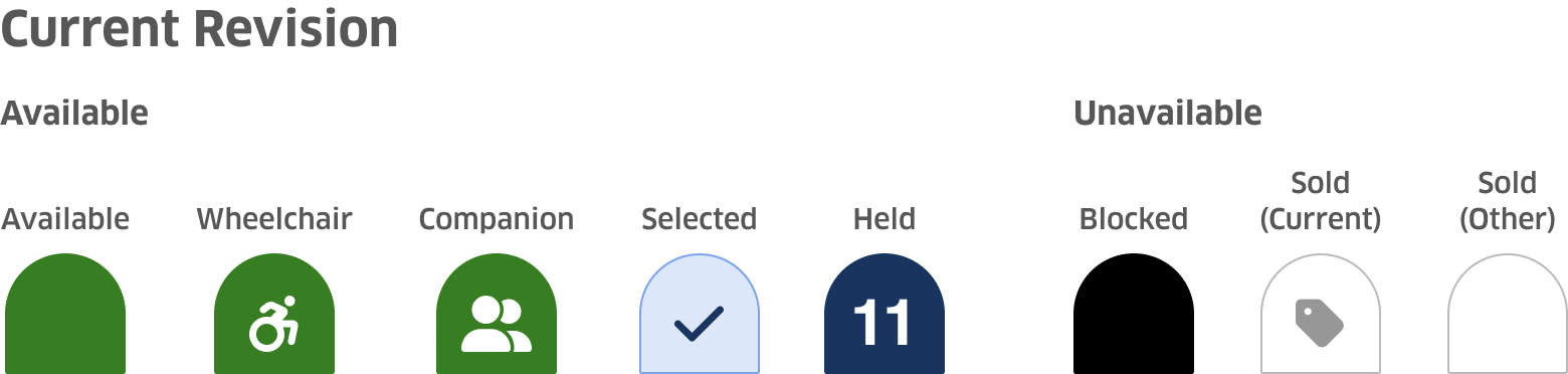 Current seat icon design