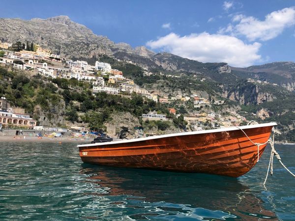 Amalfi Coast from kayak, Italy