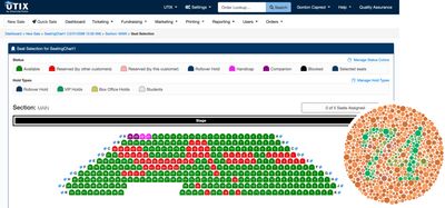 Colorblind accessible seat selection interface